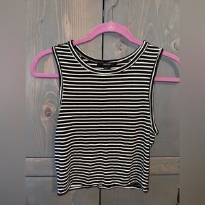 Forever 21 Monochrome Striped Tee